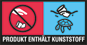 Kennzeichnung EU Richtlinie - Produkt enthält Kunststoff